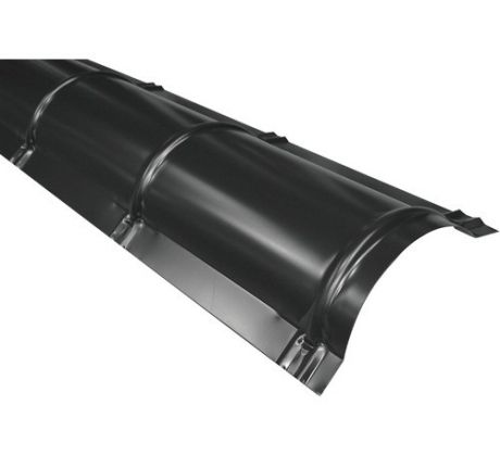 Hřebenáč půlkulatý AM REGULAR LESK RAL 9005 černá