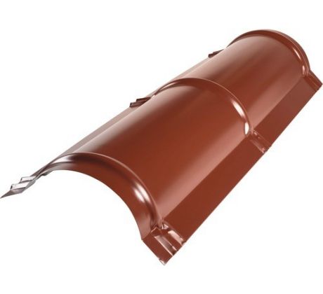 Hřebenáč půlkulatý AM REGULAR LESK RAL 8019 šedohnědá
